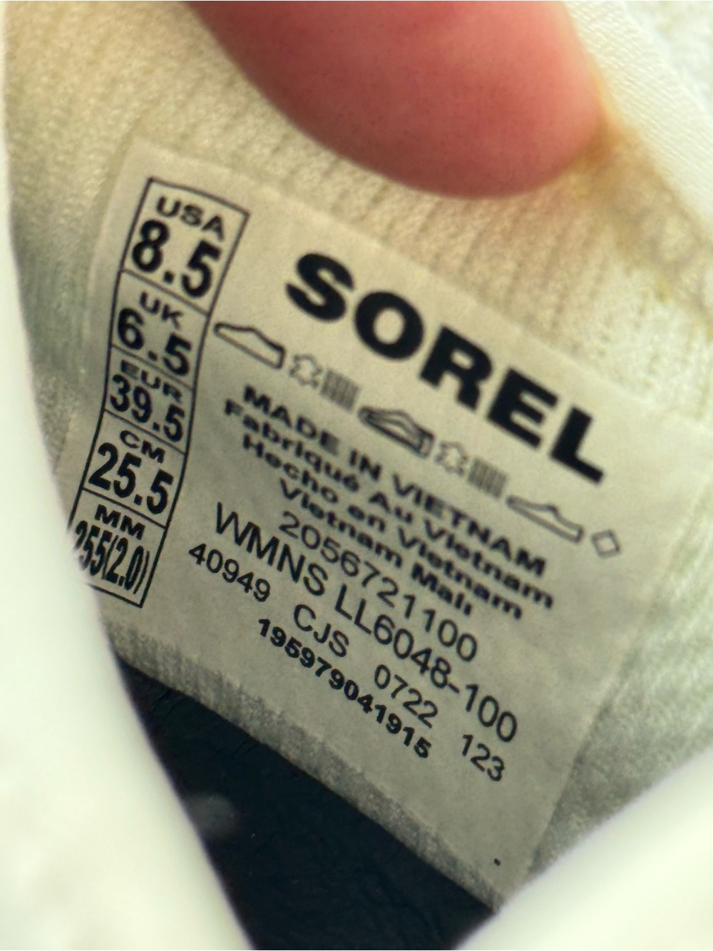 SOREL Kinetic Lace White Pink Chunky Platform Sneakers Women’s 8.5 - Picture 8 of 8